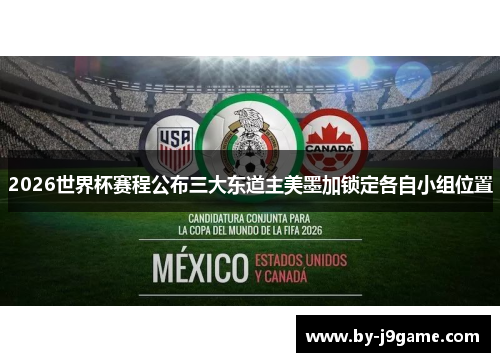 2026世界杯赛程公布三大东道主美墨加锁定各自小组位置